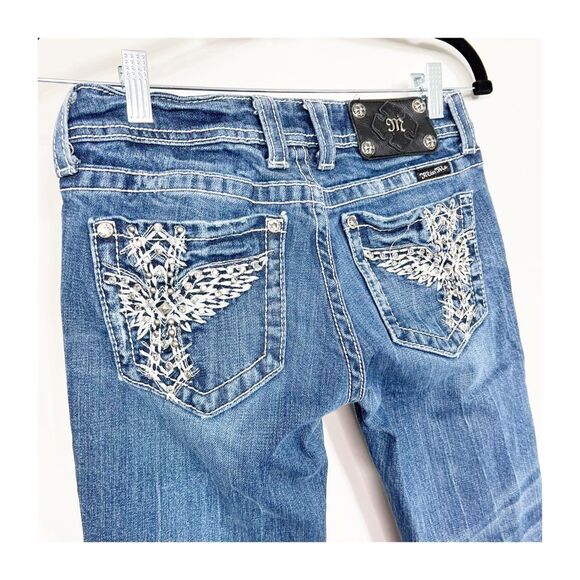Miss Me Jeans Phoenix Embellished Pockets Skinny Womens Size 26 - Picture 6 of 7